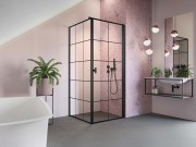Kabina Radaway Nes Black KDJ I Factory 100x100x200 prawa