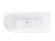 Wanna narożna corsan intero prawa 170 cm z wykończeniem chrom