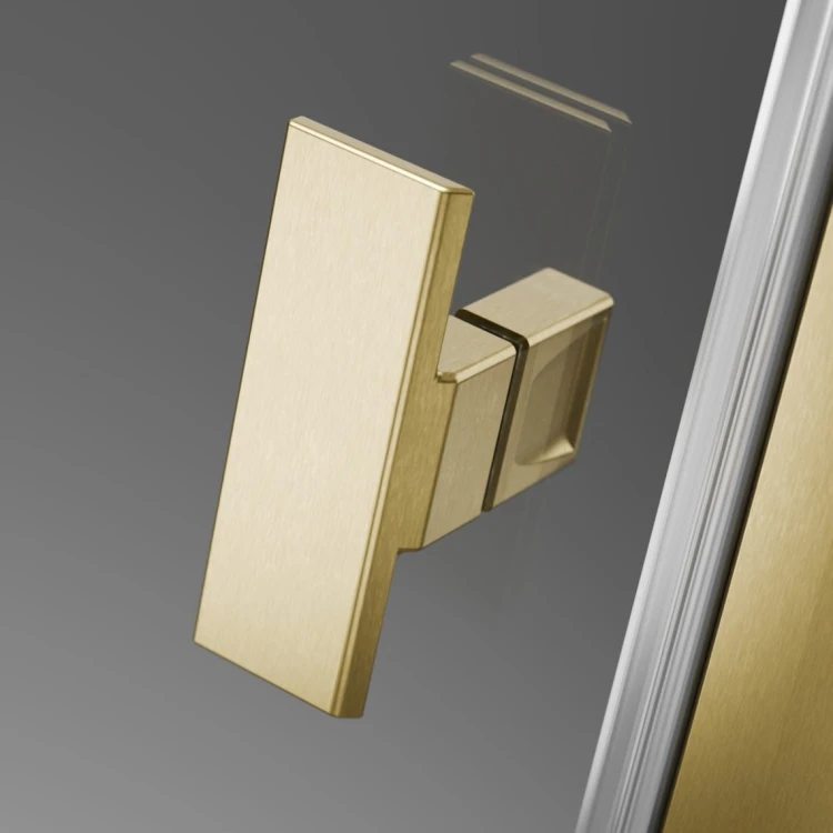 Drzwi prysznicowe Radaway Nes Brushed Gold DWJ II lewe