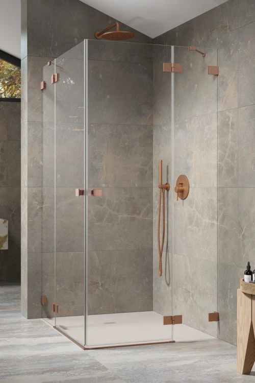 Kabina prysznicowa Essenza Pro Brushed Copper KDD Radaway miedź