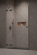 Drzwi prysznicowe Essenza Pro Brushed GunMetal DWJ Radaway lewe