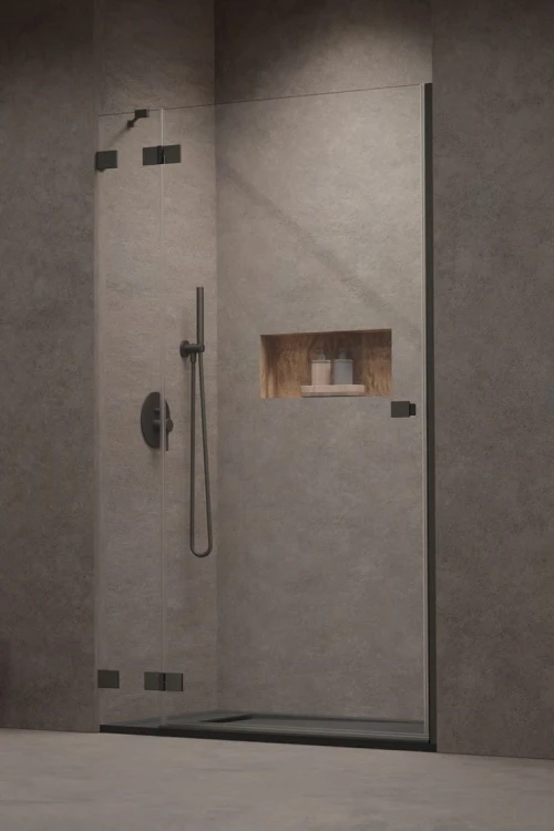 Drzwi prysznicowe Essenza Pro Brushed GunMetal DWJ Radaway lewe
