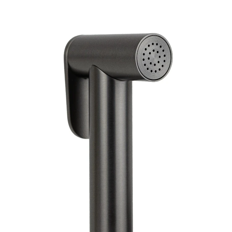 Bateria bidetowa podtynkowa corsan lugo cmb7570gm – gunmetal z wężem