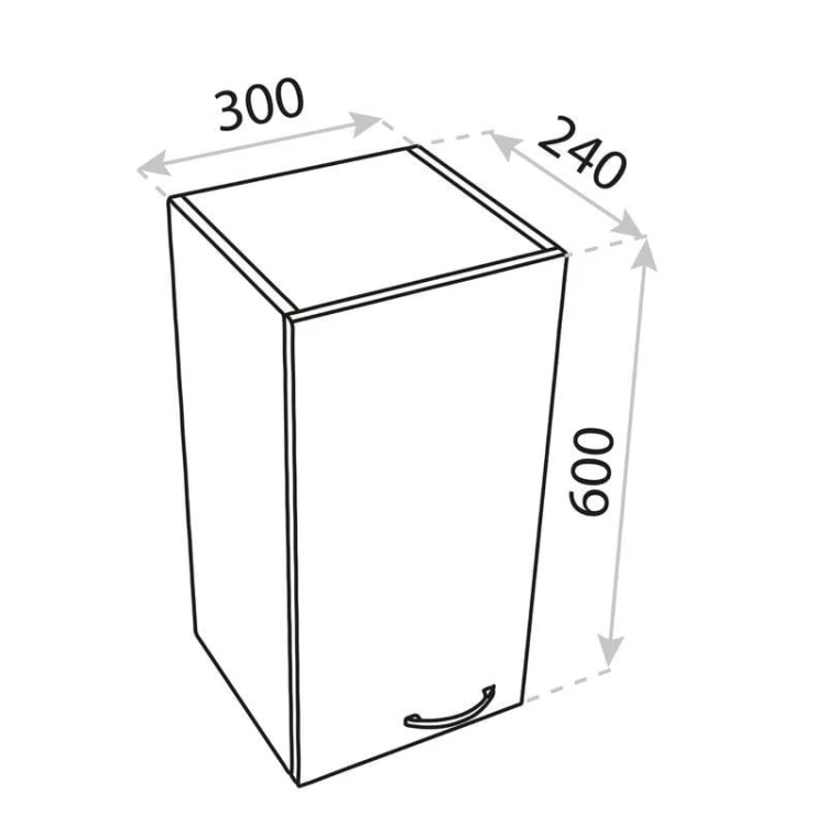 Szafka wisząca Basic Barato 300 Lavita