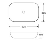 Umywalka nablatowa LAVITA Pereya Slim