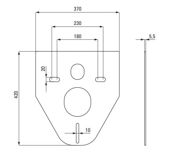 Zestaw WC podtynkowy 6 w 1 Peonia Zero Deante antracyt/titanium