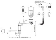 Zlewozmywak granitowy 1-komorowy z ociekaczem grafit metalik Andante Flush