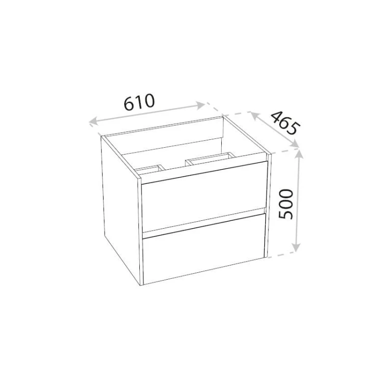 Szafka wisząca DSM Tulsa Wood 600 Lavita