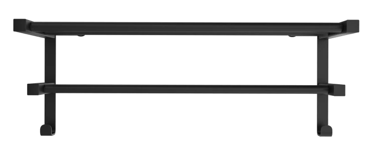 Półka grzejnikowa HF Sheffield 52x20,4 round czarny mat Hygge Family