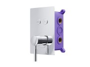 Prysznicowa bateria podtynkowa z przyciskami funkcyjnymi corsan bm02ch