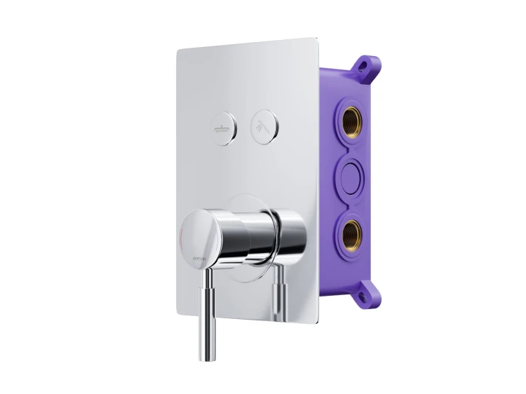 Prysznicowa bateria podtynkowa z przyciskami funkcyjnymi corsan bm02ch