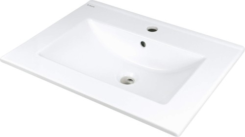 Umywalka ceramiczna wpuszczana biała 61,5x46,5 Tubo Deante