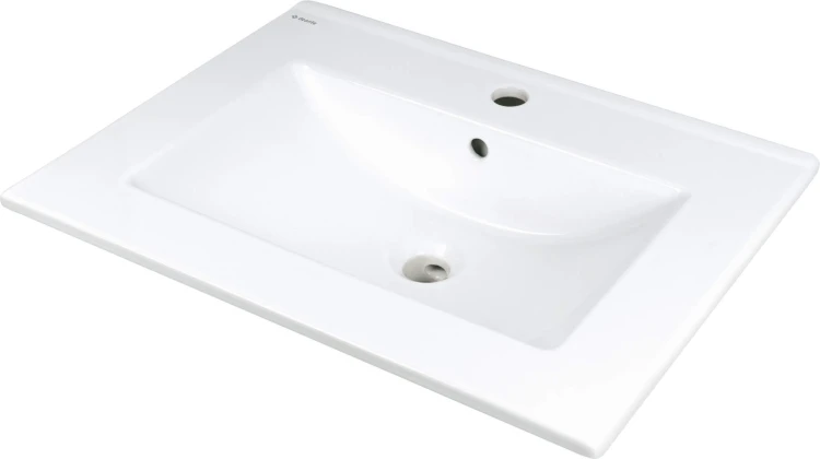 Umywalka ceramiczna wpuszczana biała 61,5x46,5 Tubo Deante
