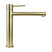 Bateria stojąca corsan cmb7521bgl lugo z ruchomą wylewką złoto szczotkowane