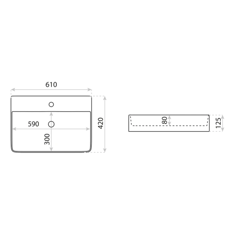 Umywalka nablatowa Altaya Lavita