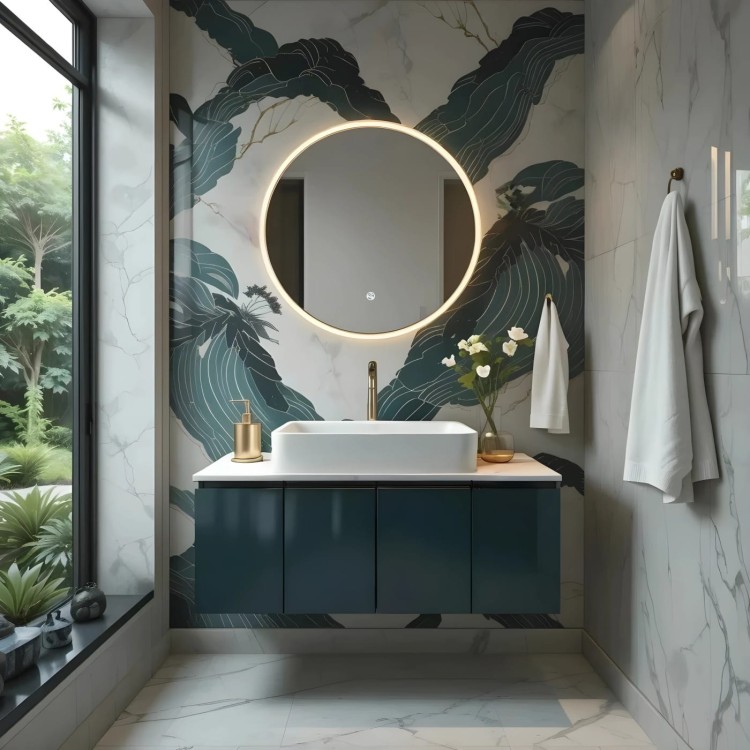 Umywalka nablatowa ango prostokątna 600x340x110 mm z korkiem białym