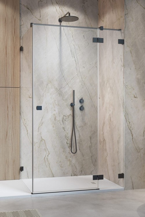 Kabina prysznicowa Essenza Pro Brushed GunMetal KDJ Radaway prawa