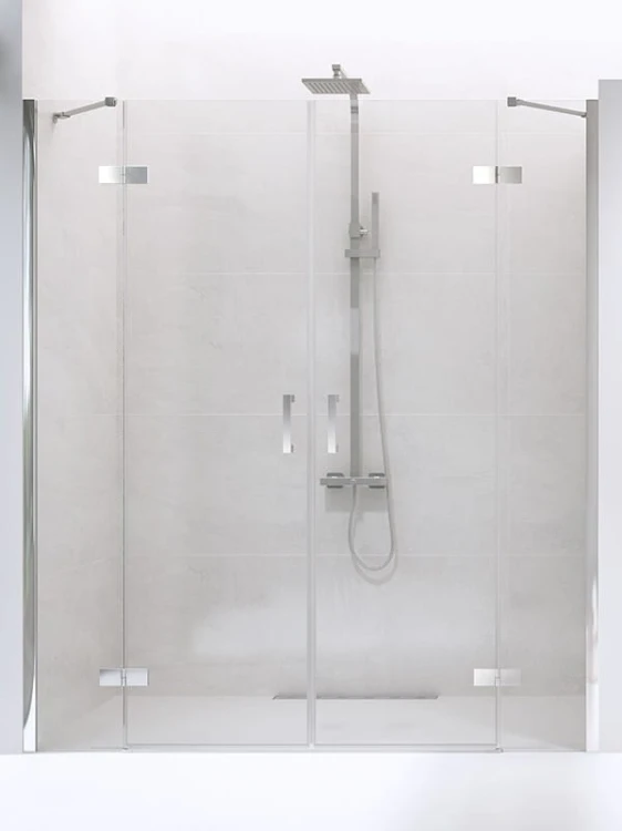 Drzwi prysznicowe New Trendy New Renoma 190x195 szkło czyste