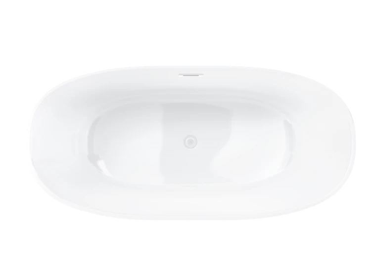 Wanna wolnostojąca corsan e026 salina 170 cm z wykończeniem białym