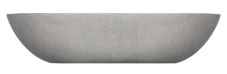 Umywalka kamienna nablatowa Pinatubo AD naturalnie szary marmur