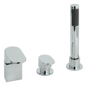 Bateria wannowa jednouchwytowa trzyotworowa bez wylewki Vado Life