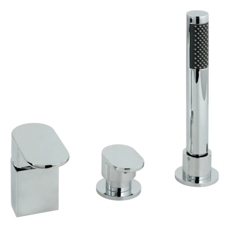 Bateria wannowa jednouchwytowa trzyotworowa bez wylewki Vado Life