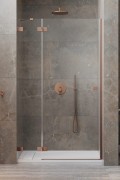 Drzwi prysznicowe Essenza Pro Brushed Copper DWJ Radaway lewe miedź
