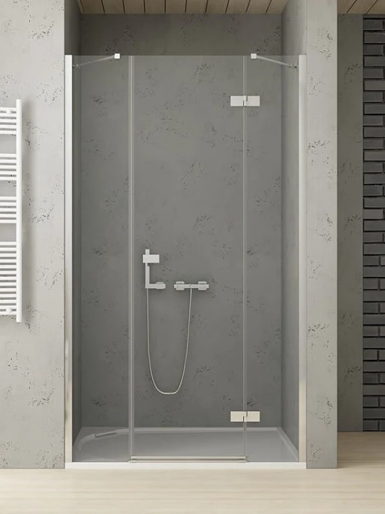 Drzwi prysznicowe New Trendy Reflexa Plus 130x200 prawe, szkło czyste