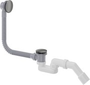 Syfon wannowy click-clack titanium Prizma Deante