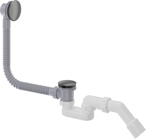 Syfon wannowy click-clack titanium Prizma Deante