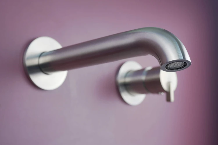 Bateria umywalkowa podtynkowa Silia Deante stal szczotkowana