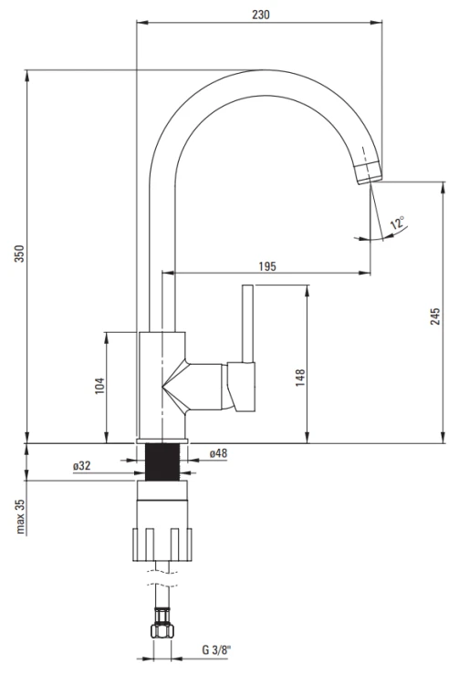 Zlewozmywak granitowy z baterią 1-komorowy z ociekaczem Zorba Deante