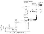 Zlewozmywak granitowy 1-komorowy ociekacz grafit metalik Corio Deante