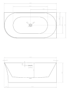 Wanna wolnostojąca narożna EMPORIA MOLLY 160x78x60 prawa