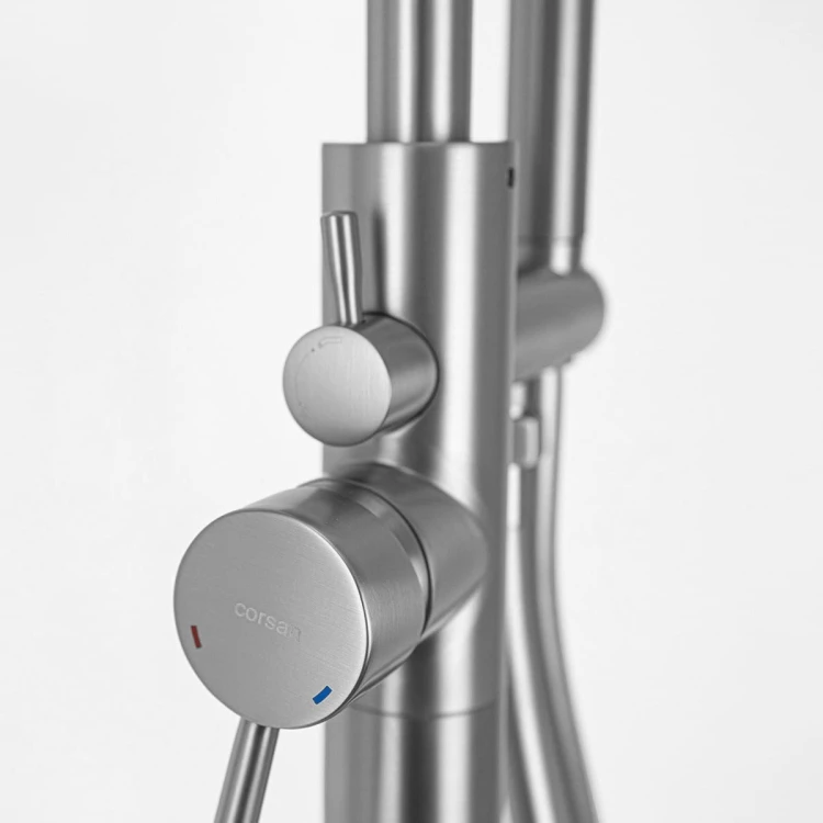 Bateria wannowa wolnostojąca lugo cmb7535bsl stal szczotkowana