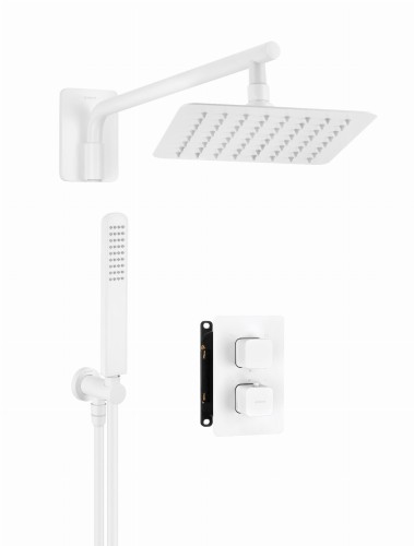 Deante Box Komplet z boxem podtynkowym termostatyczny zaokrąglony Bianco