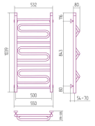 Grzejnik łazienkowy Sunerzha Elegy 100x50 kameleon