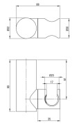 Zestaw prysznicowy Arnika Deante titanium NQAD41K