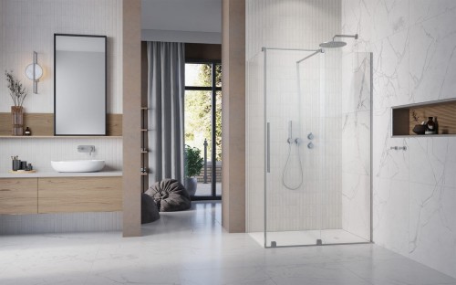 Kabina prysznicowa Furo Brushed Nickel KDJ Radaway prawa