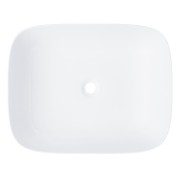 Umywalka nablatowa mono prostokątna 500x400x145 mm z korkiem białym