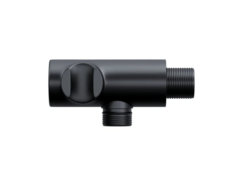 Uchwyt prysznicowy corsan cmu169bl czarny z przyłączem do słuchawki prysznicowej