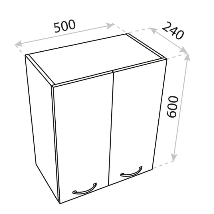 Szafka wisząca Basic Barato 500 Lavita
