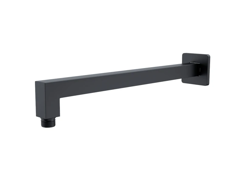 Ramię prysznicowe do deszczownicy natryskowej corsan cmr37bl 38 cm czarne