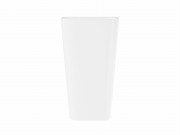 Stojąca umywalka akrylowa corsan olia mu5040 biała z syfonem i korkiem złotym