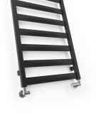 Grzejnik łazienkowy dekoracyjny Czarny HERMES BLACK MAT 91x50 LaVita