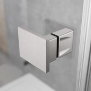 Kabina pięciokątna Radaway Essenza 8 Brushed Nickel PTJ lewa