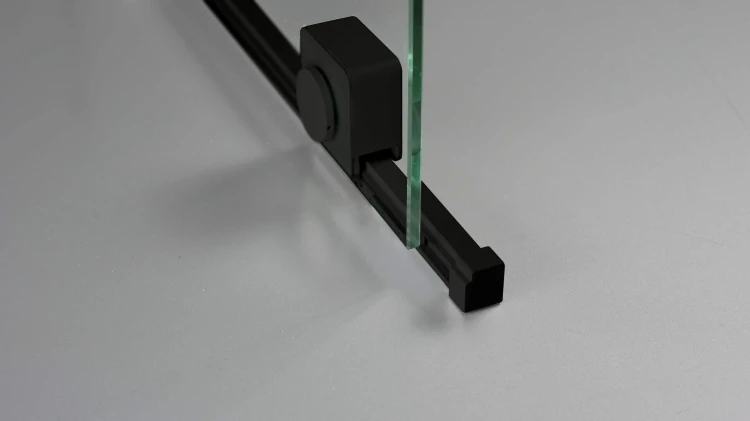 Ścianka prysznicowa walk-in 140x195 nero czarna Prizma Deante