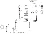 Zlewozmywak granitowy z baterią 1-komorowy z ociekaczem Andante Deante