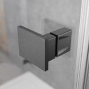 Kabina pięciokątna Radaway Essenza Brushed GunMetal PTJ lewa