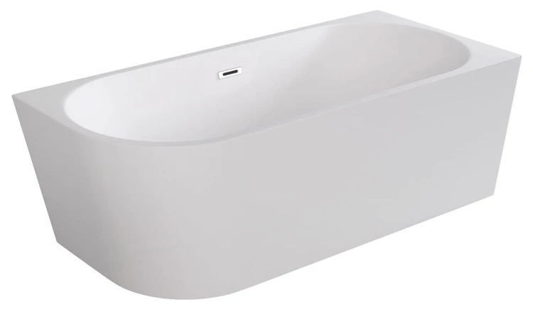 Wanna wolnostojąca Zoya Besco 170x80 prawa biała maskownice czarne